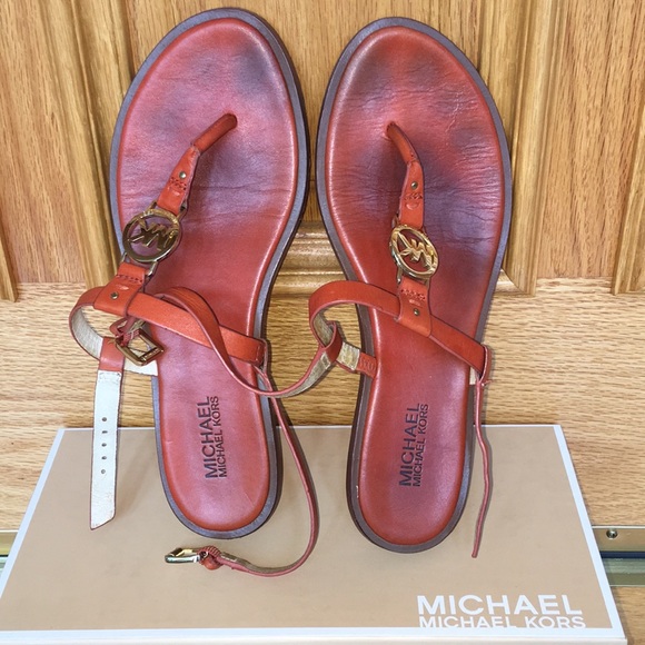 Michael Kors Sondra genuine leather Sandals size 9M - Picture 7 of 7